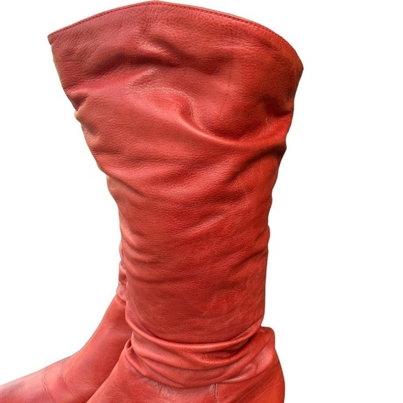 Women’s Western Cowgirl Boots Matisse Made in Brazil Red Slouch Leather Size 6.5 - Picture 6 of 12